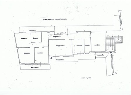 Alloggio zona ospedale - Planimetria